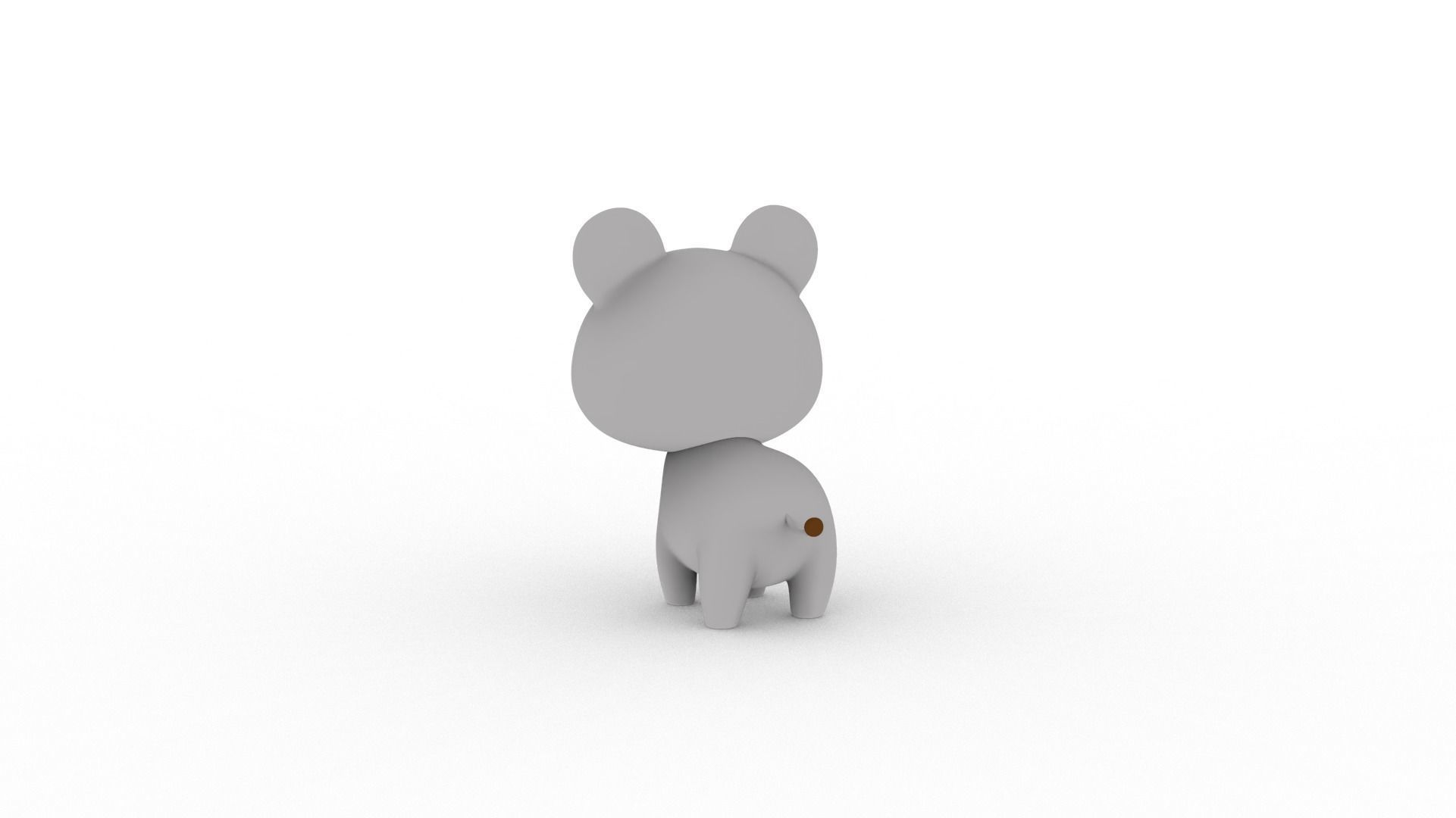 Cartoon Rat v001 character 3D model_6