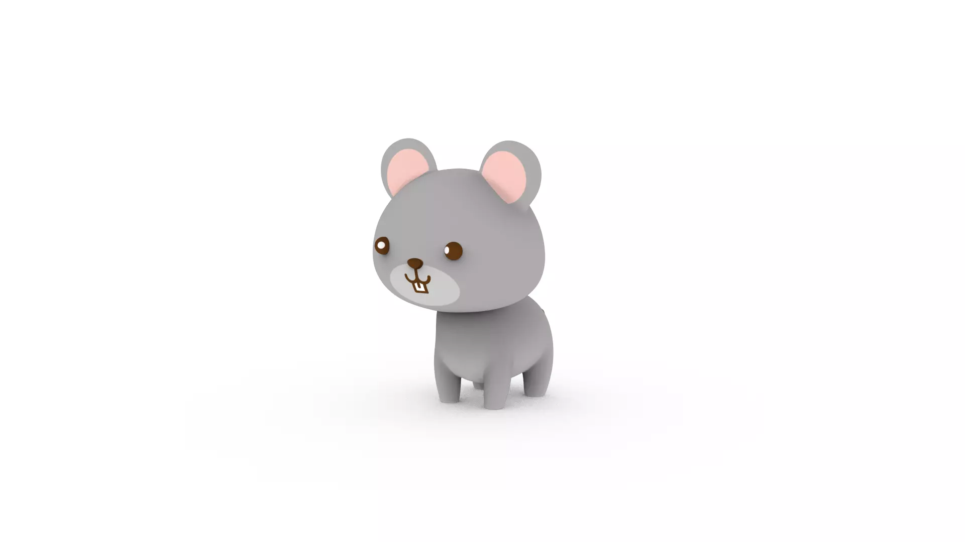 Cartoon Rat v001 character 3D model_0