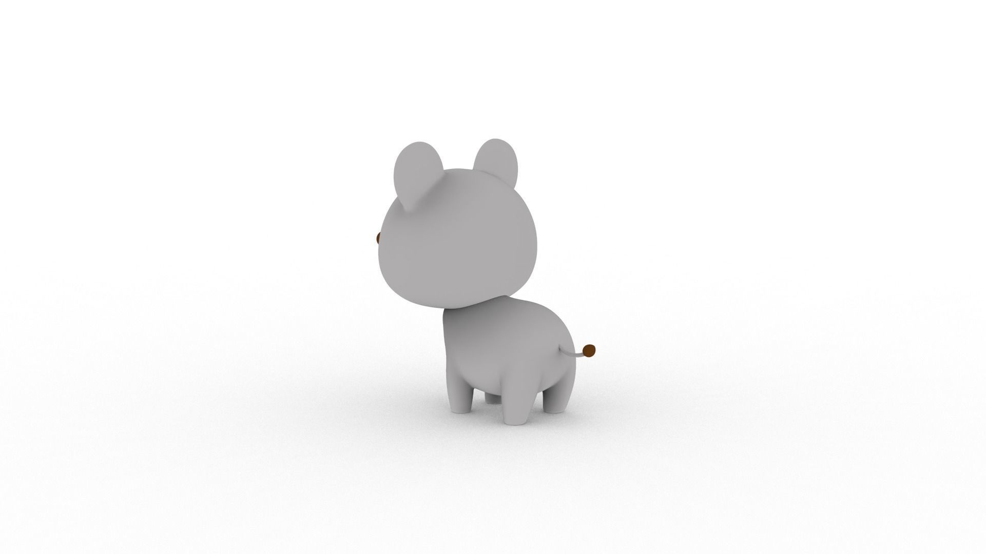 Cartoon Rat v001 character 3D model_5
