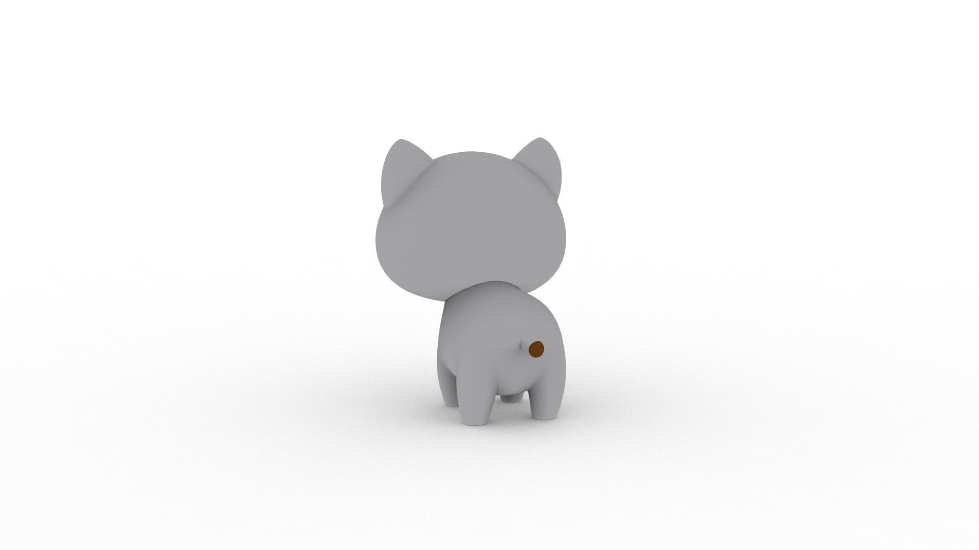 Cartoon Ratel v001 character  3D model_6