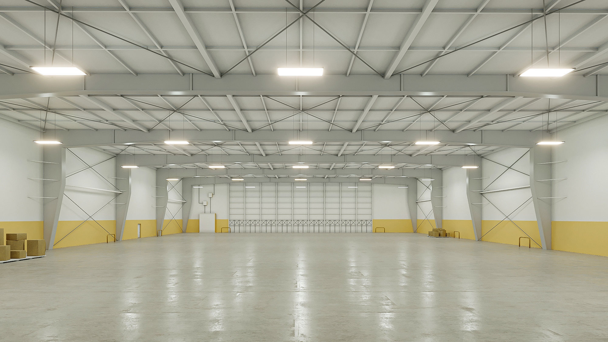 5 low poly interior warehouse Vol 2 3D Model Collection_25