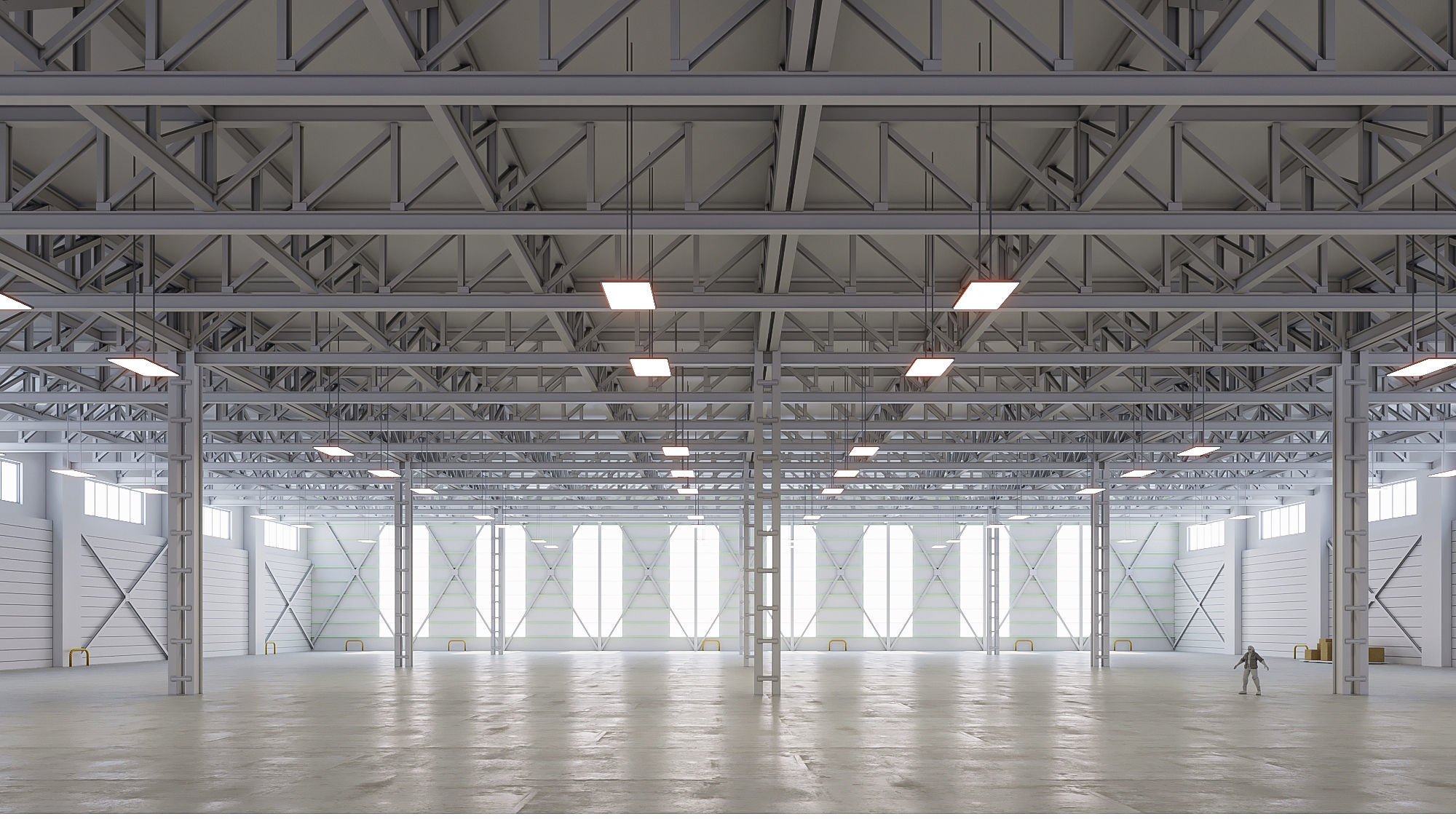 5 low poly interior warehouse Vol 2 3D Model Collection_7