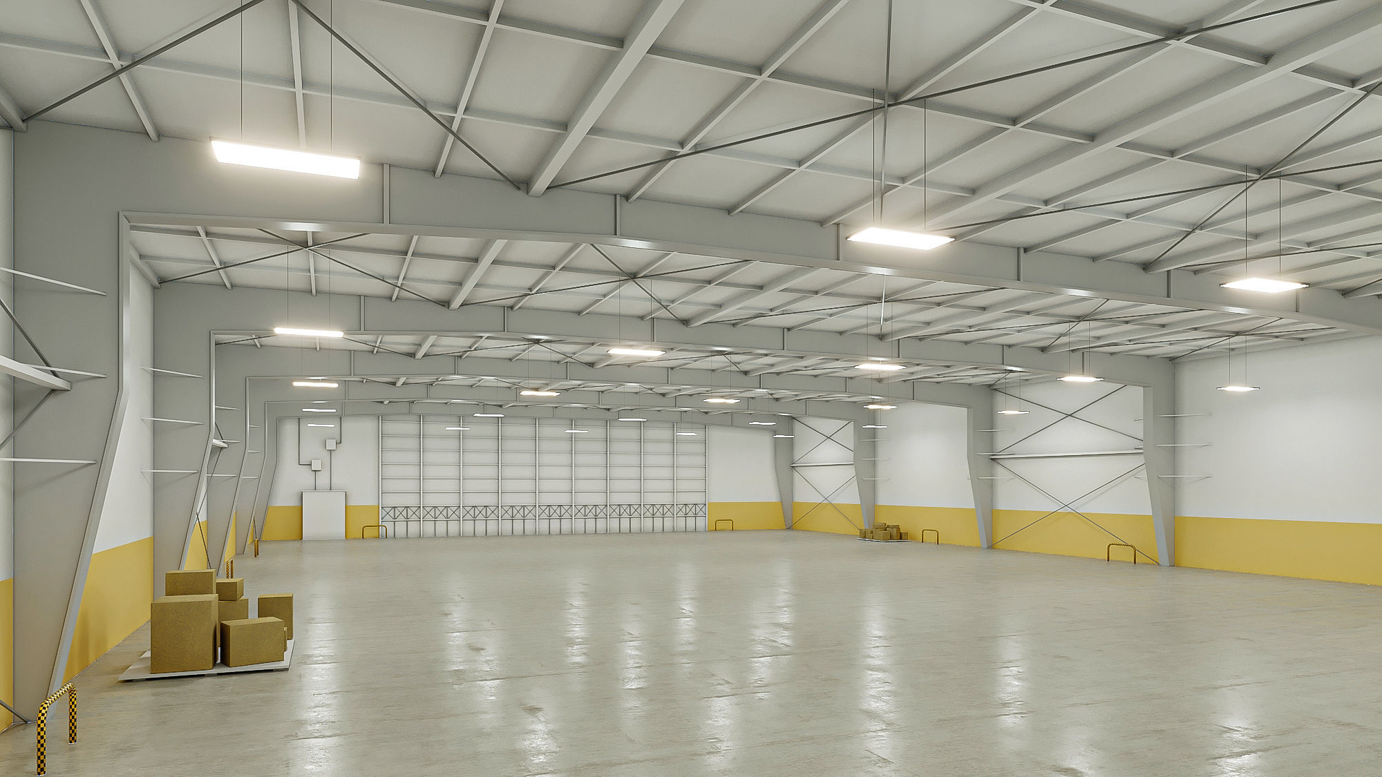 5 low poly interior warehouse Vol 2 3D Model Collection_23