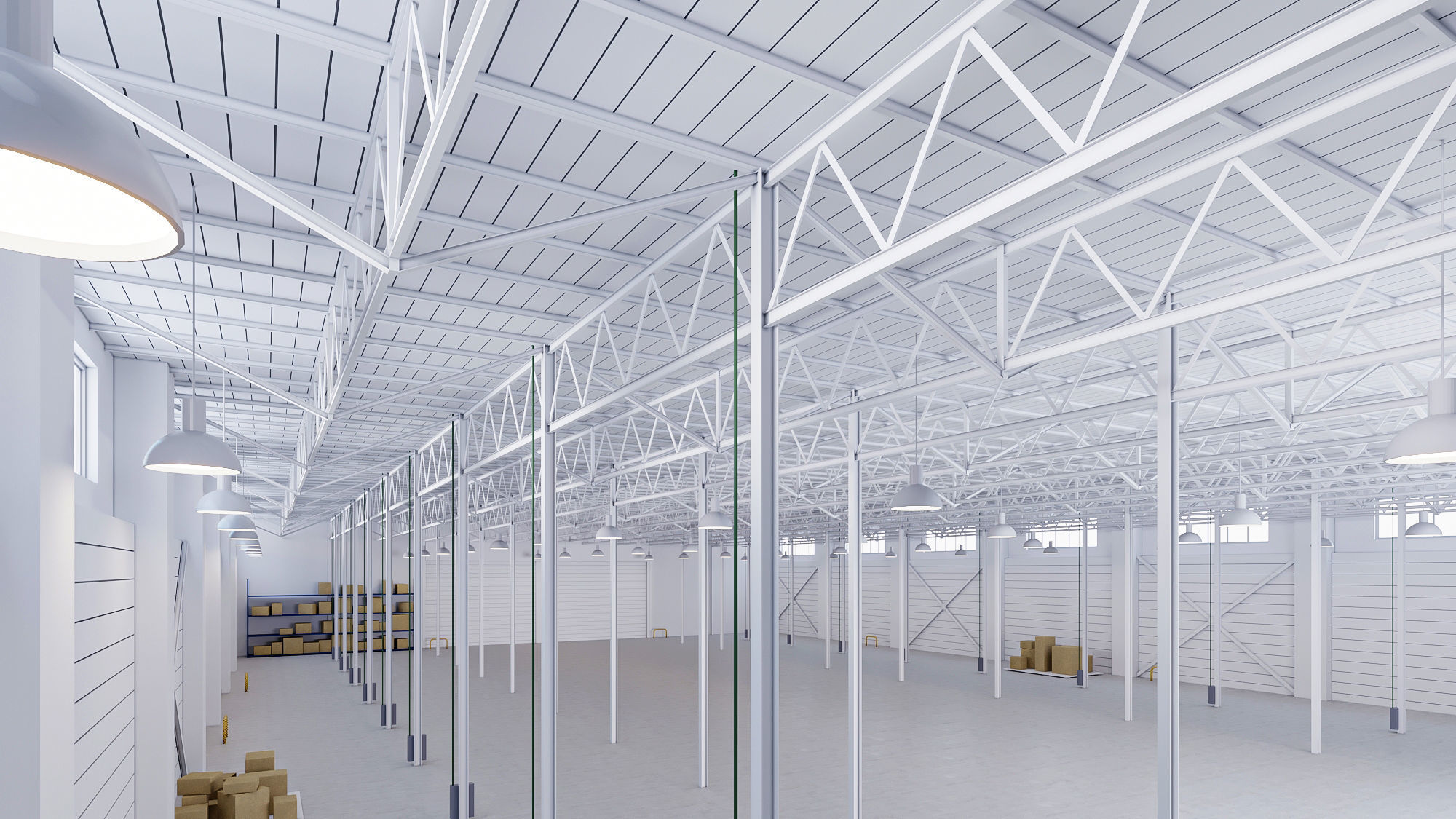 5 low poly interior warehouse Vol 2 3D Model Collection_33