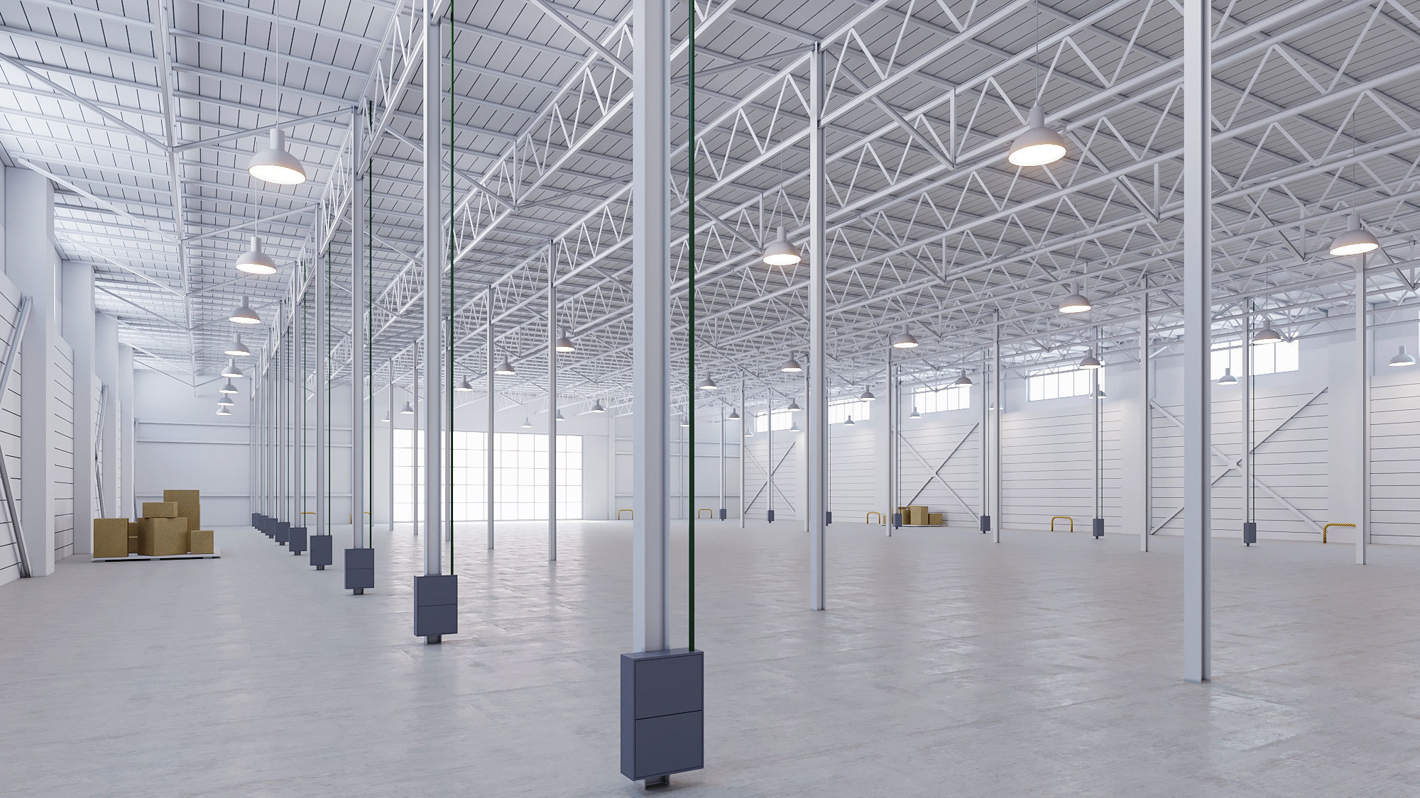 5 low poly interior warehouse Vol 2 3D Model Collection_29