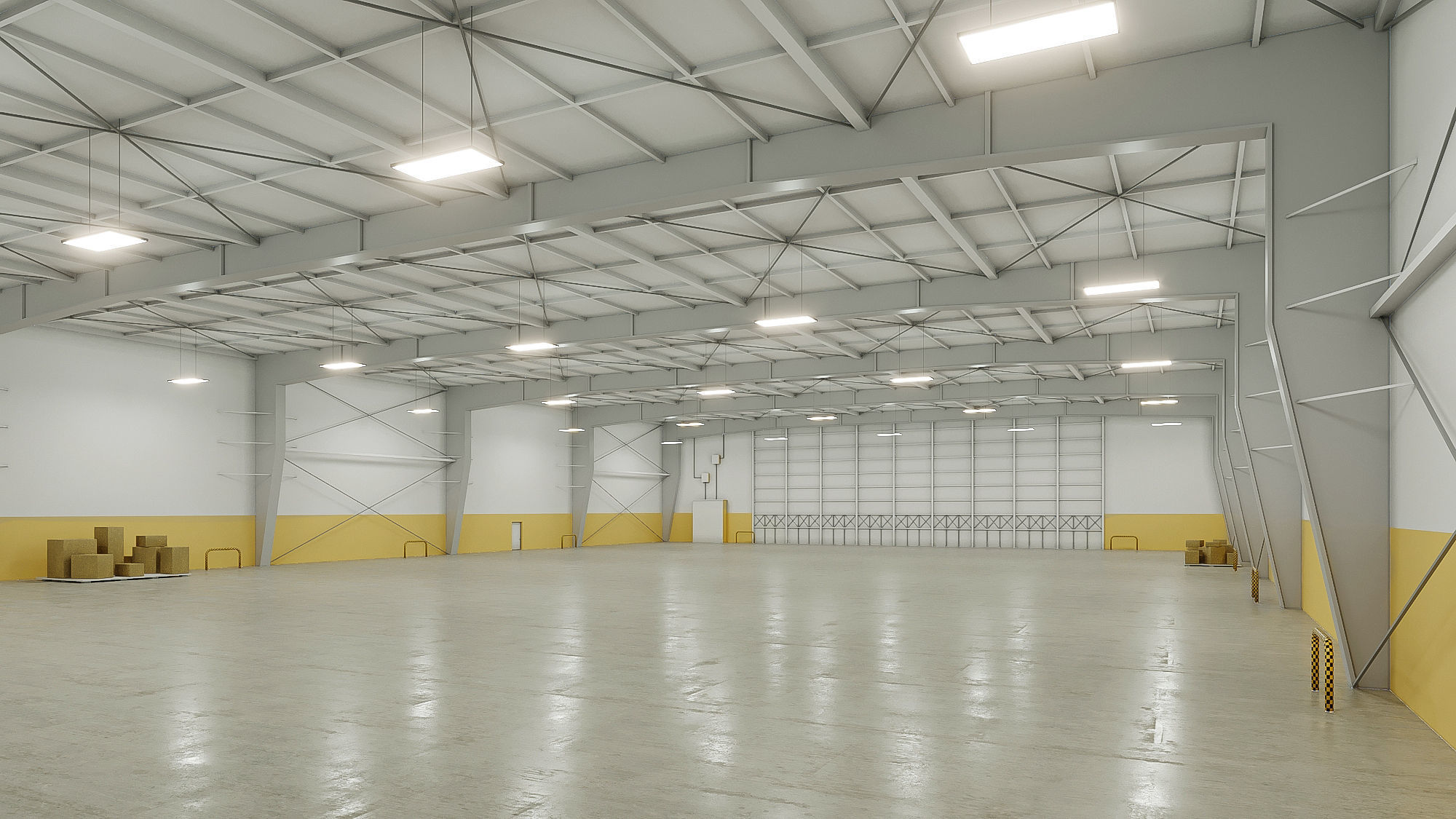 5 low poly interior warehouse Vol 2 3D Model Collection_24