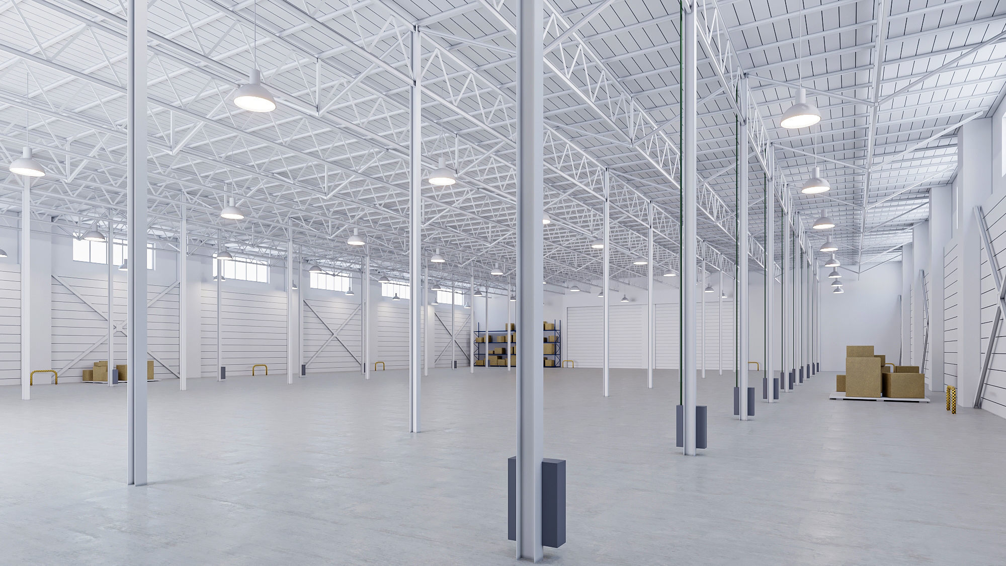 5 low poly interior warehouse Vol 2 3D Model Collection_28