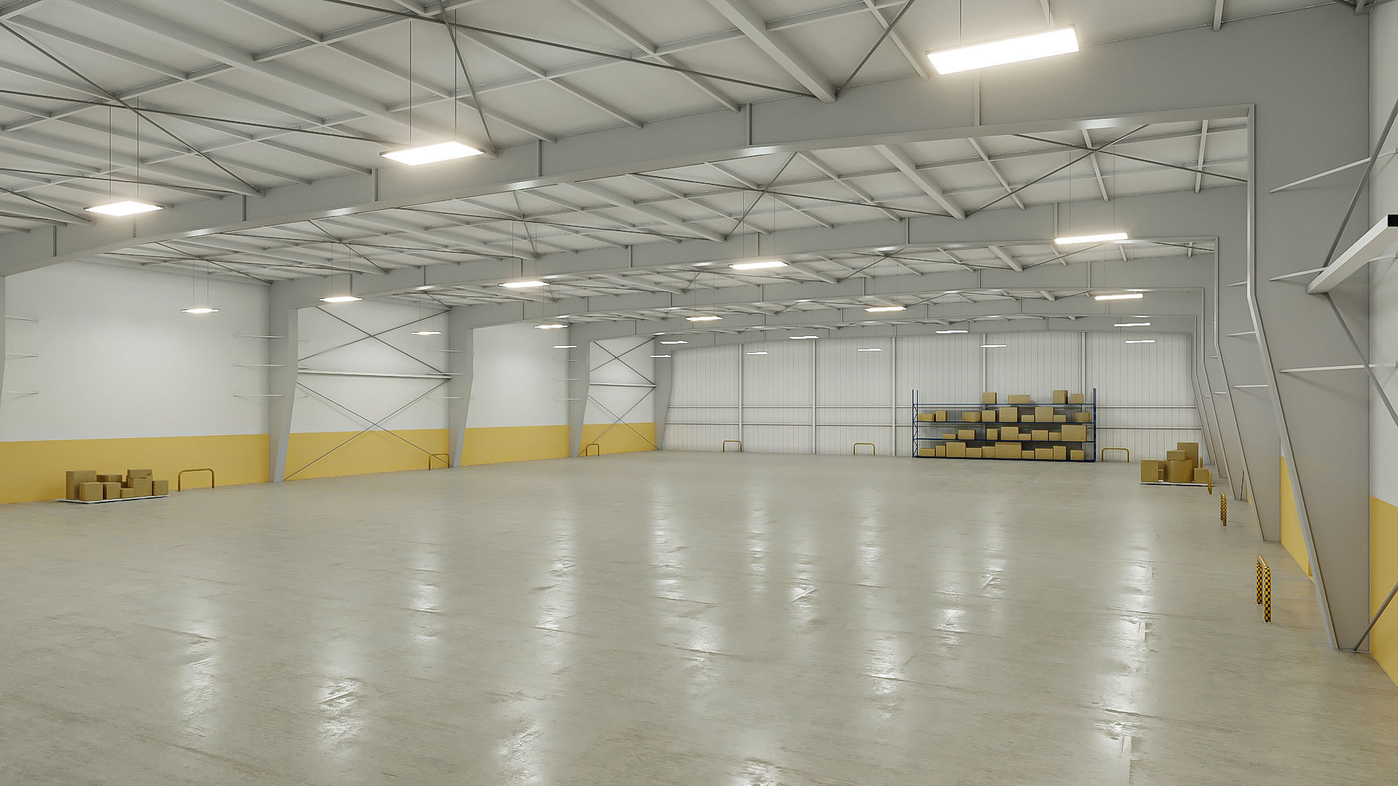 5 low poly interior warehouse Vol 2 3D Model Collection_22