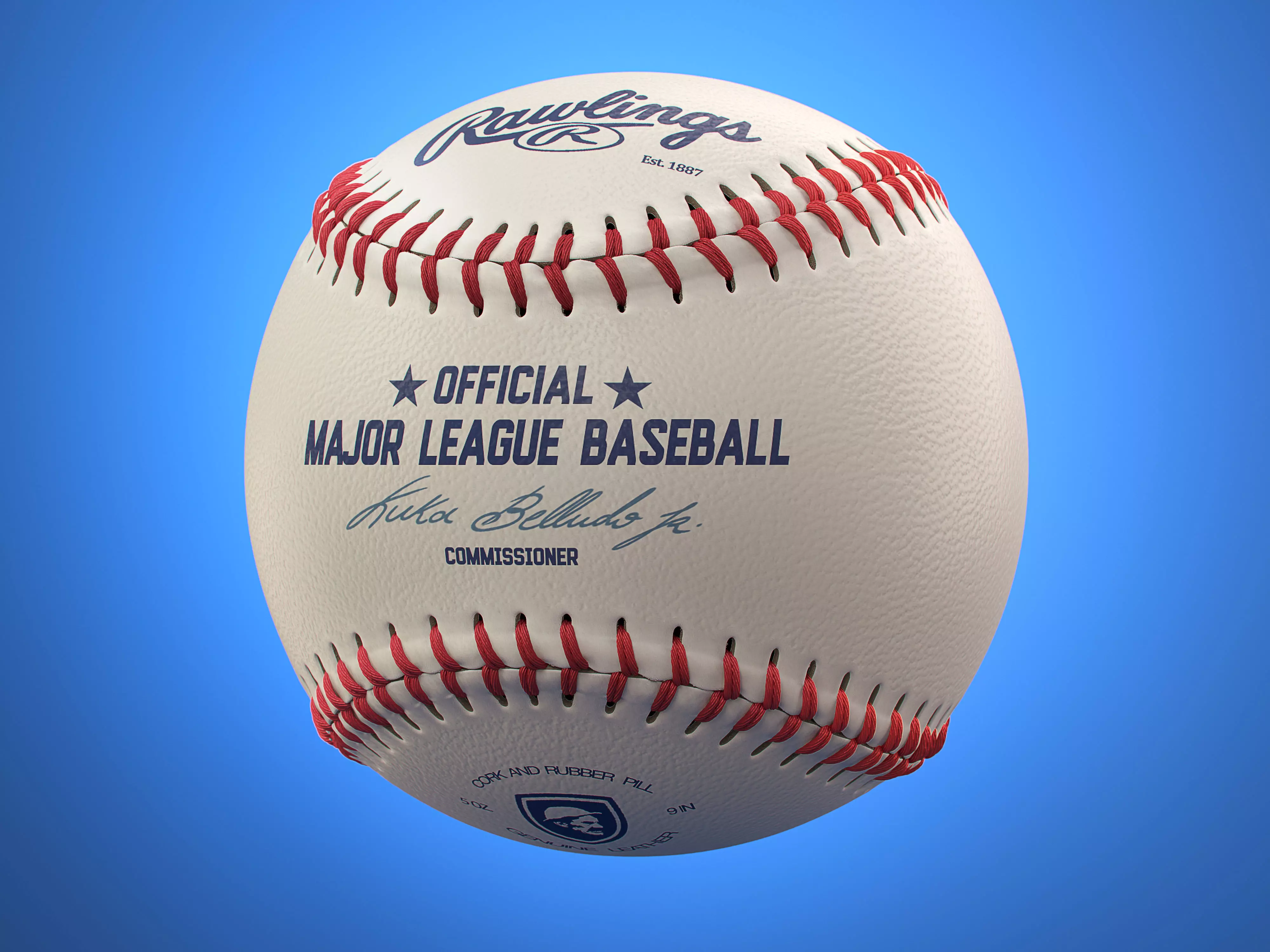 Baseball ball 3D model