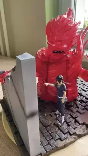 Itachi and Sasuke emotion scene  Susanoo - Naruto shippuden 3D print model