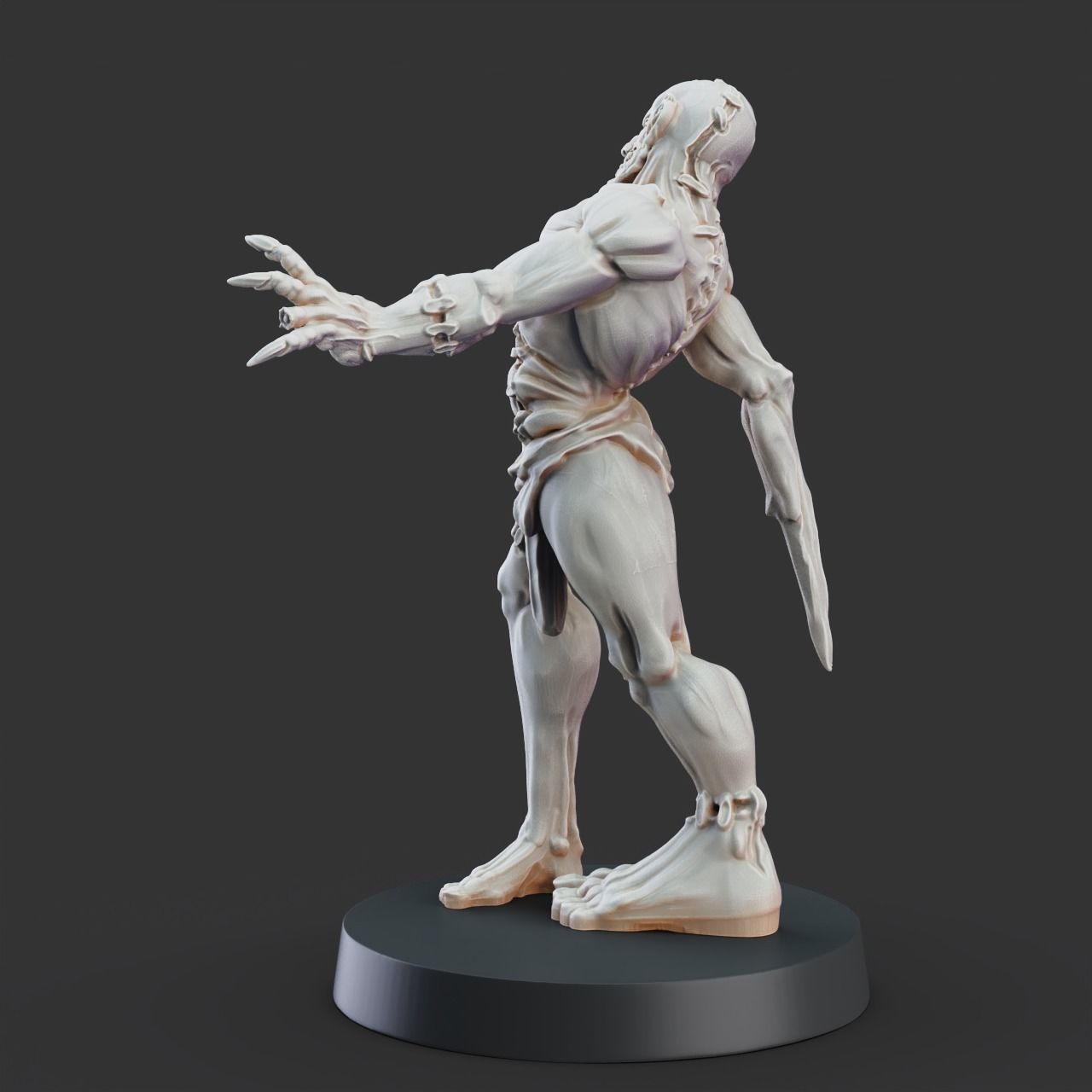 Flesh Golem - 3D Printable TTRPG - PRESUPPORTED - 32mm Scale 3D print model_5
