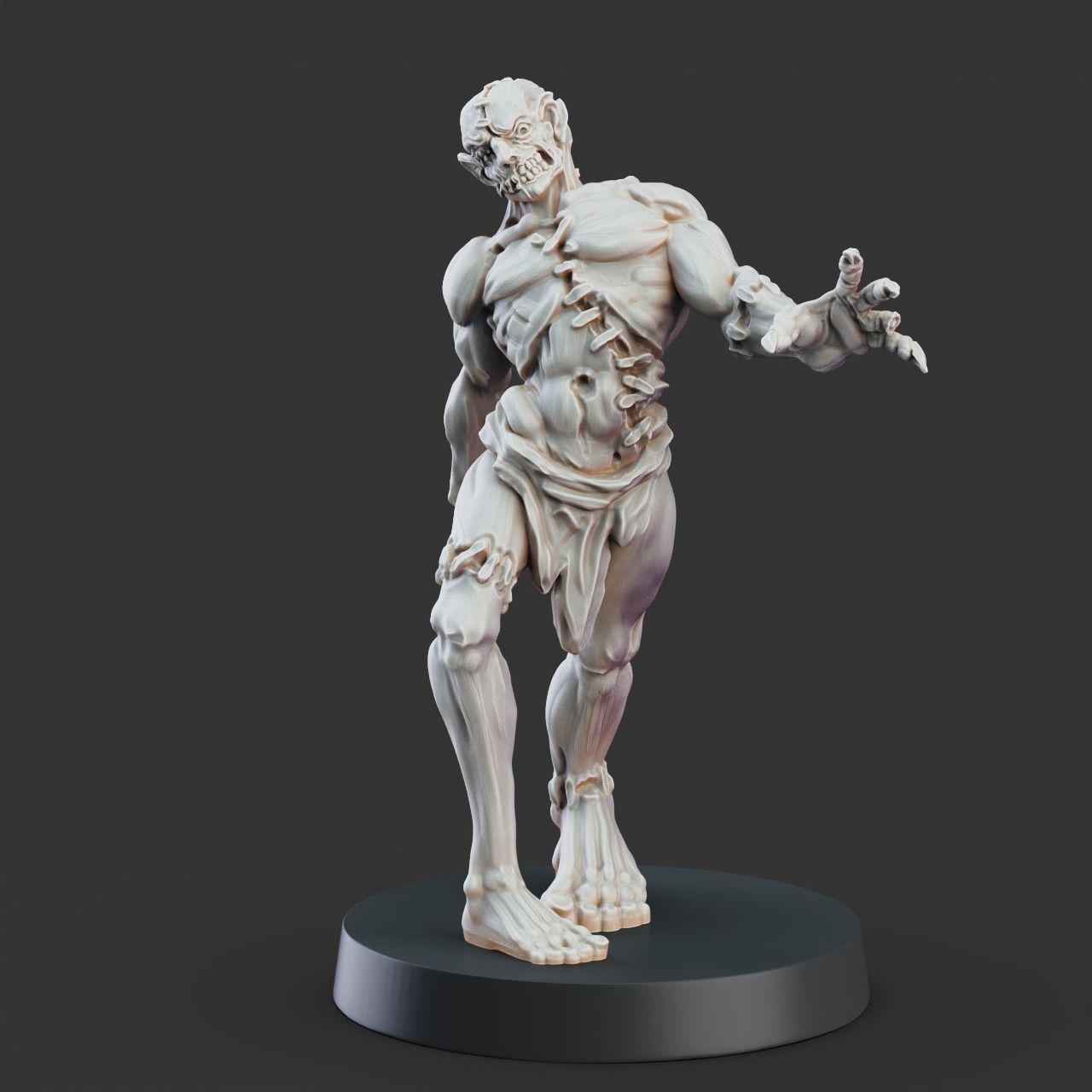 Flesh Golem - 3D Printable TTRPG - PRESUPPORTED - 32mm Scale 3D print model_6