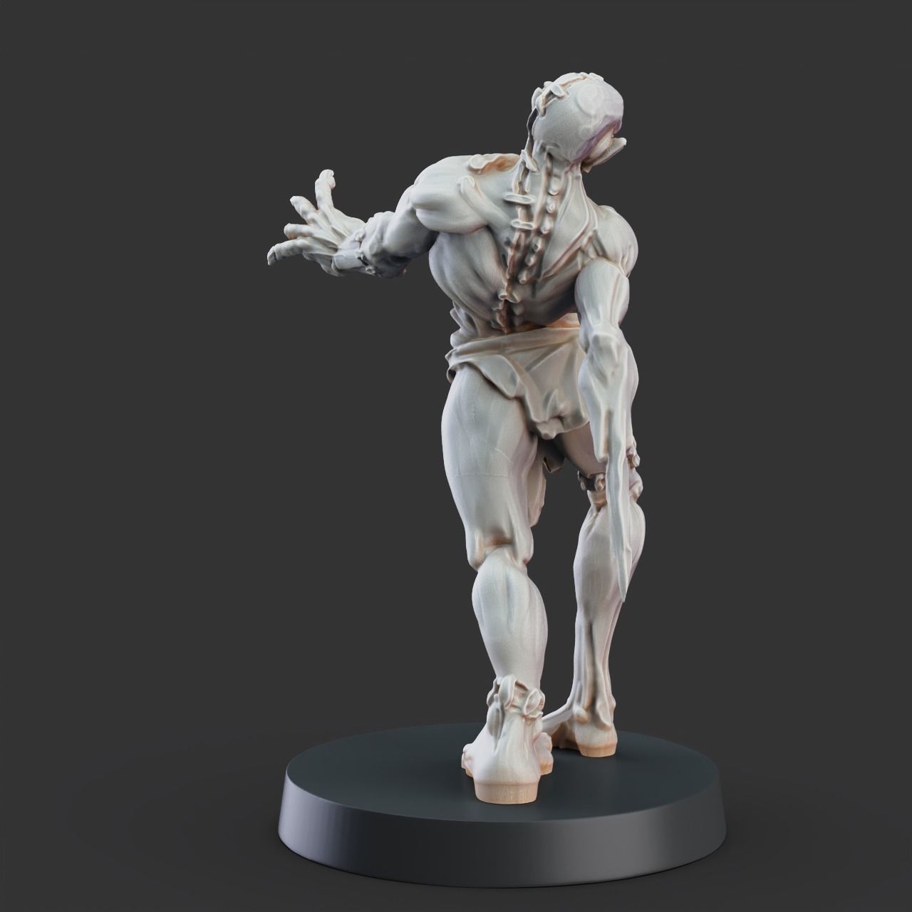 Flesh Golem - 3D Printable TTRPG - PRESUPPORTED - 32mm Scale 3D print model_8