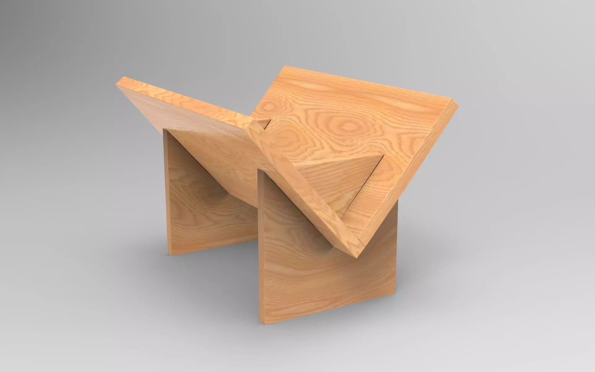 Akro Bookcase Low-poly 3D model_0