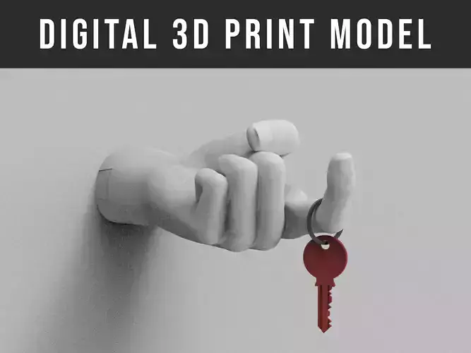 Key Holder Hand Sculpture 3D print model