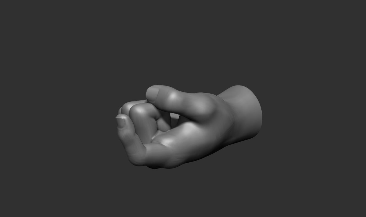 Key Holder Hand Sculpture 3D print model_8