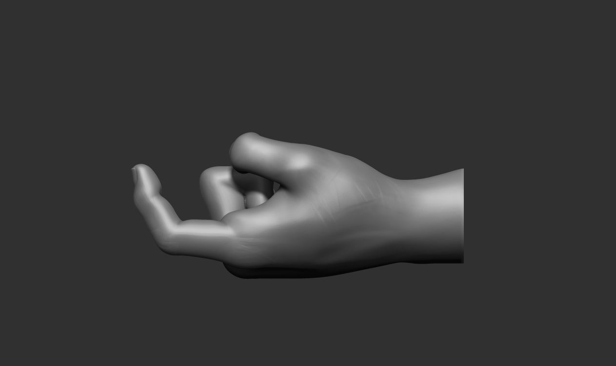 Key Holder Hand Sculpture 3D print model_9