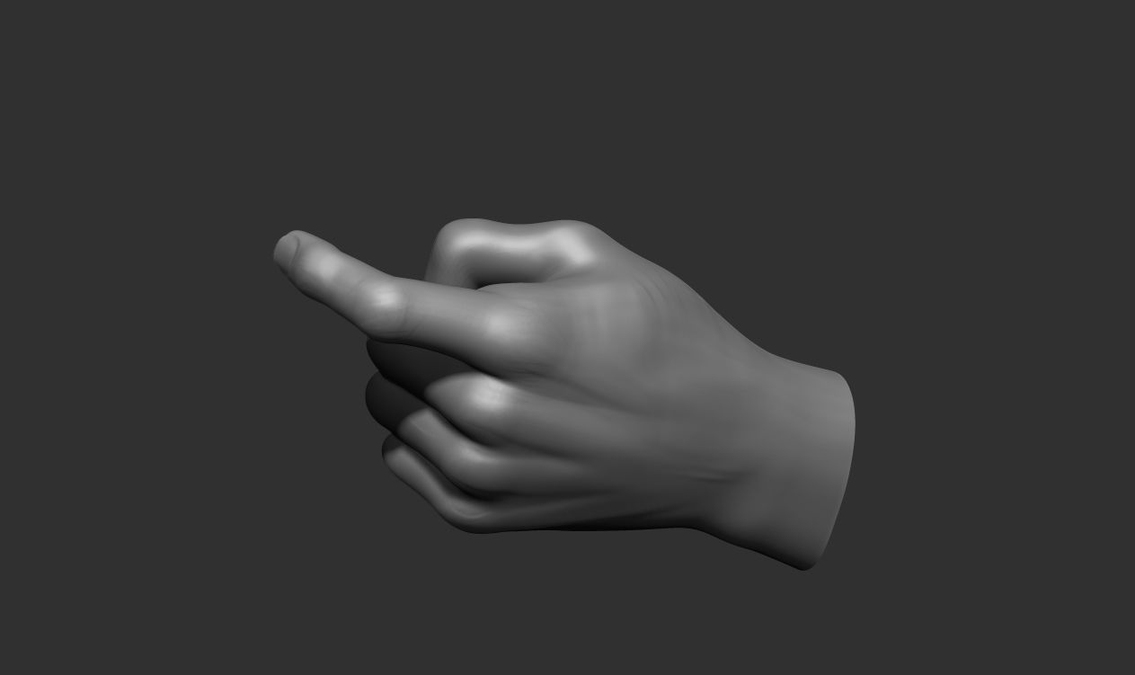 Key Holder Hand Sculpture 3D print model_10