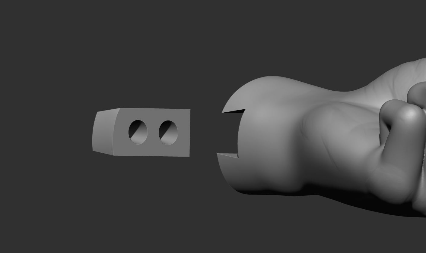 Key Holder Hand Sculpture 3D print model_4