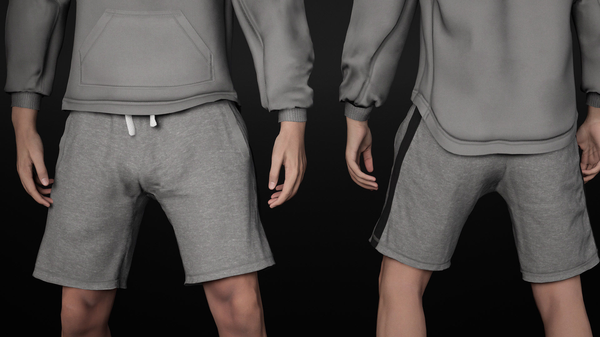 Man Sport Outfit - Modular - Rigged Low-poly 3D model_23