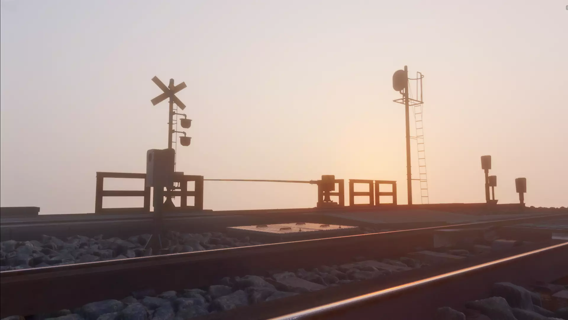 Japanese Railway Crossing Kit 3D model
