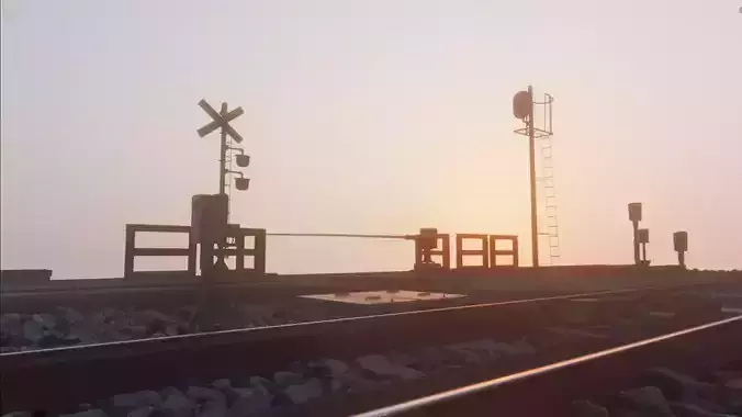 Japanese Railway Crossing Kit