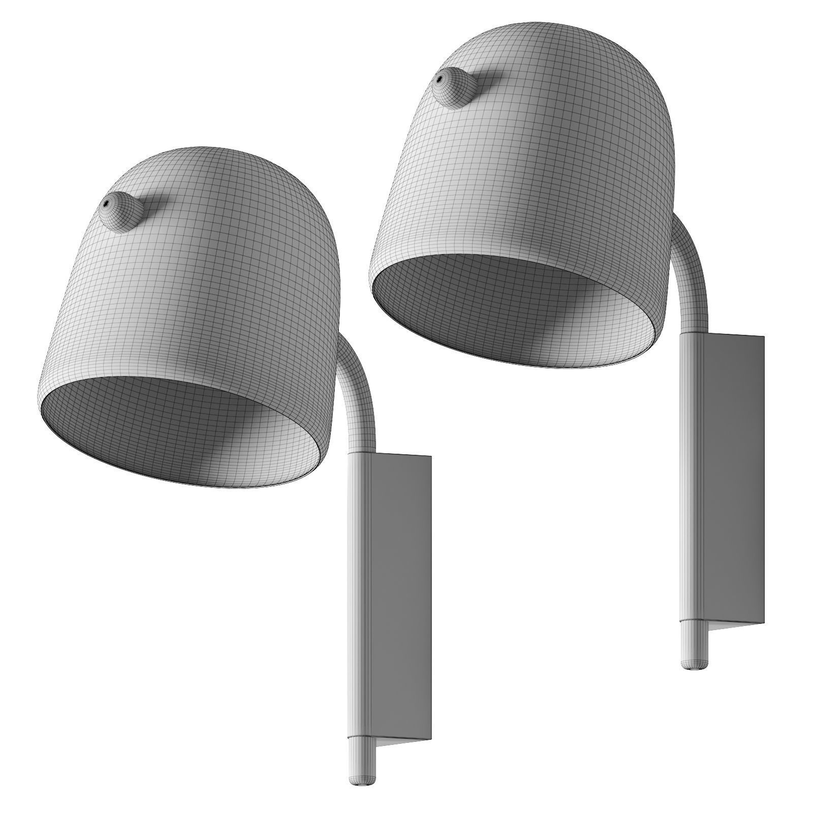 Mona Medium Wall Pc970 By Brokis 3D model_2