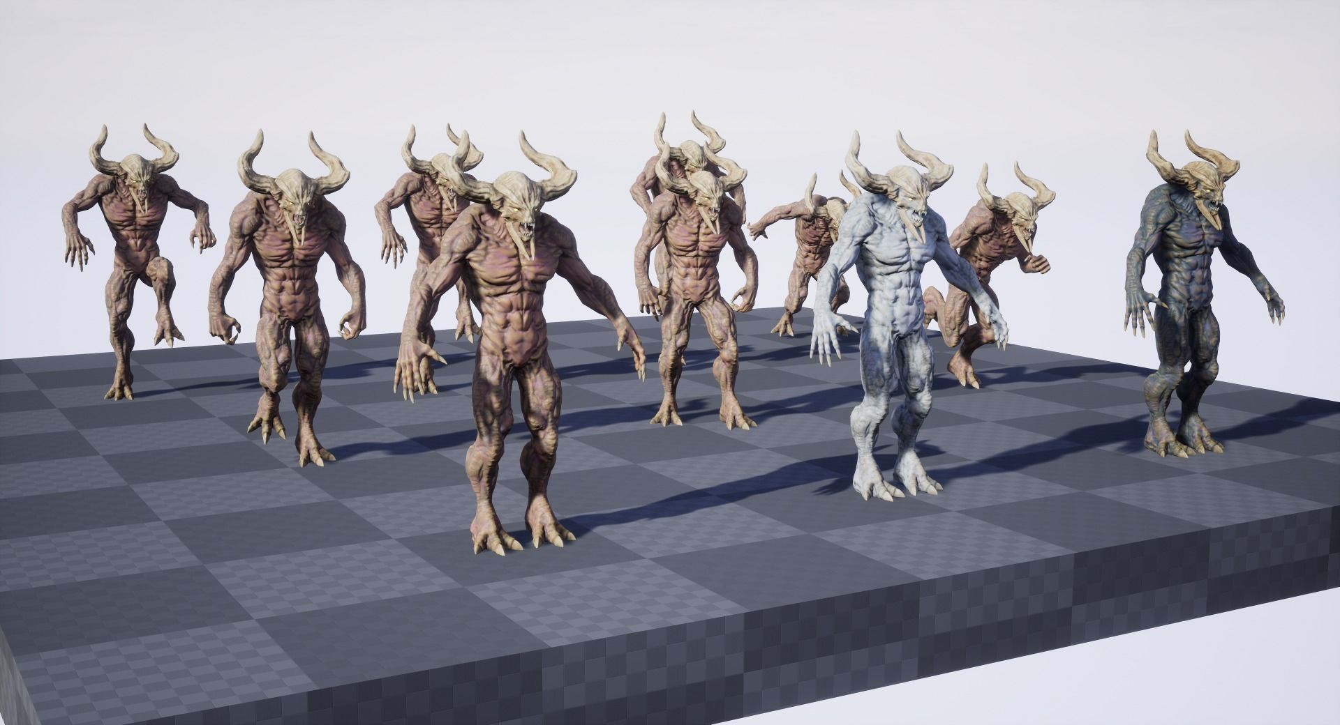 Demon3 Low-poly 3D model_12