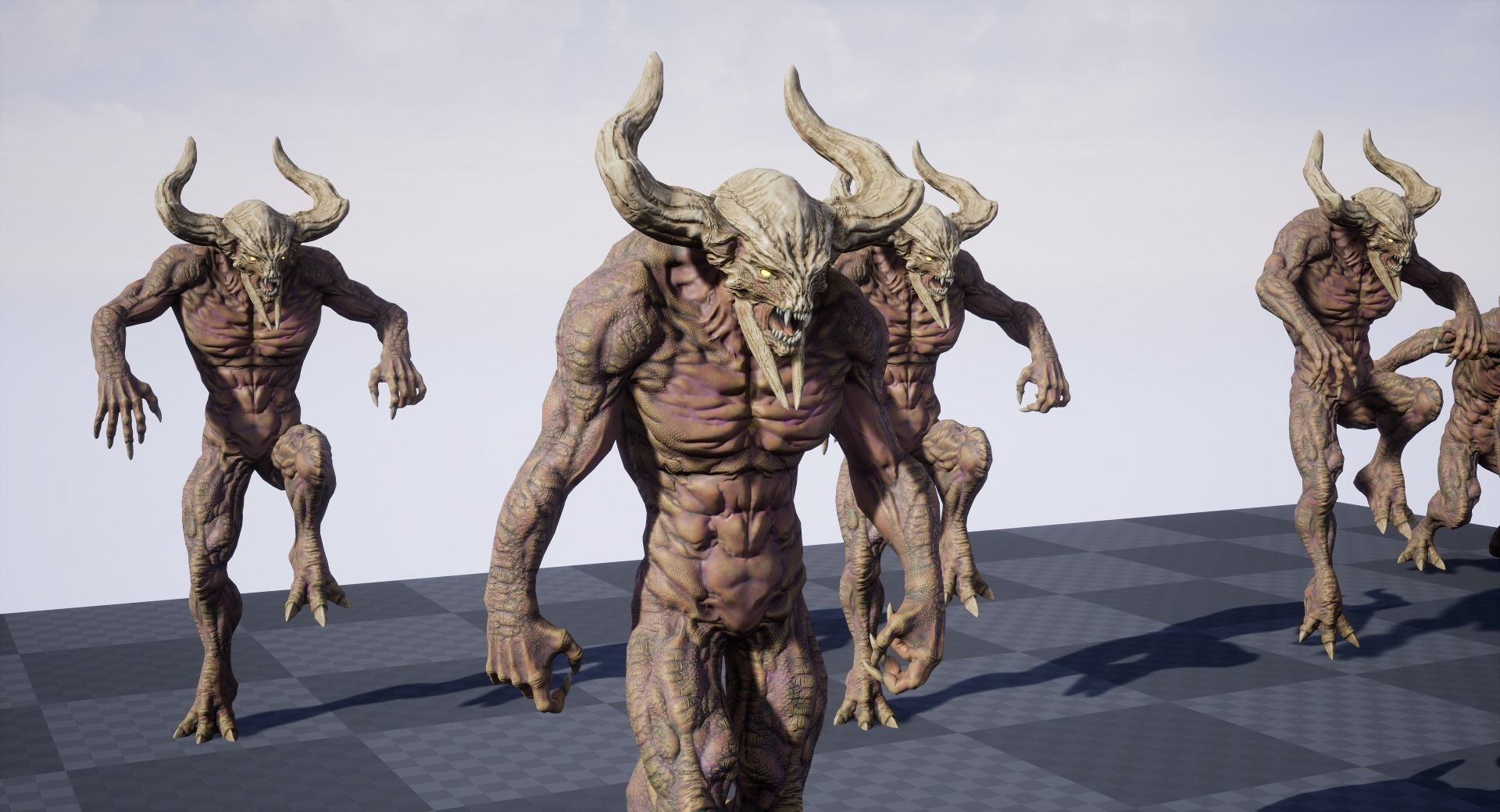 Demon3 Low-poly 3D model_19