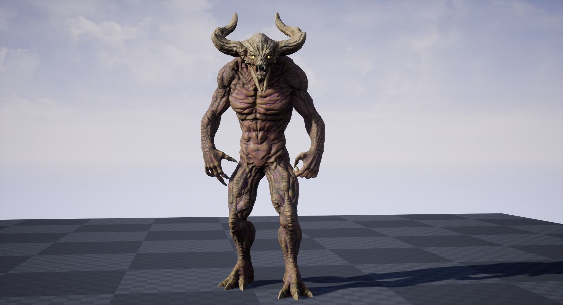 Demon3 Low-poly 3D model_18