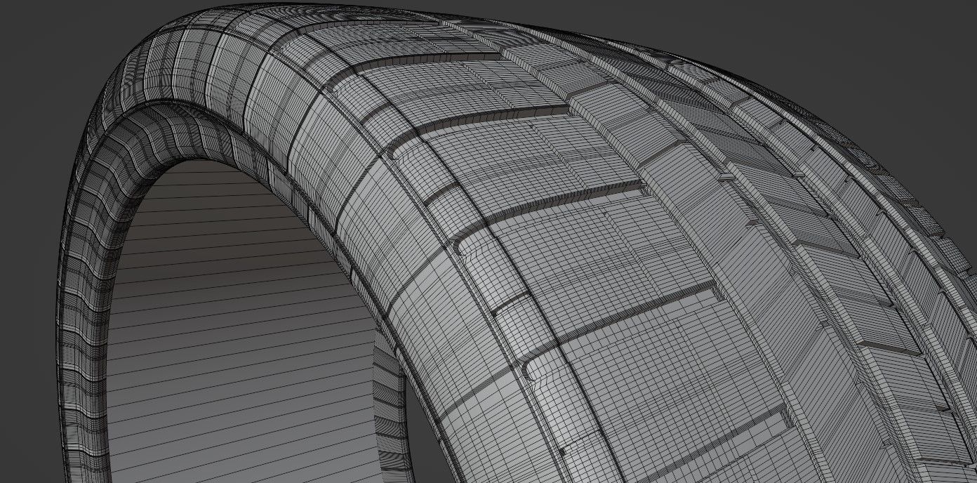 Realistic Tires Pirelli P ZERO PZ4 Realworld Size 3D Model 3D model_6