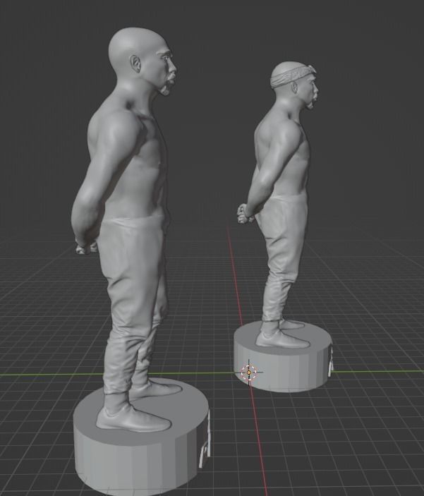 Tupac Shakur 3D print model_21