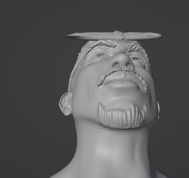 Tupac Shakur 3D print model_6