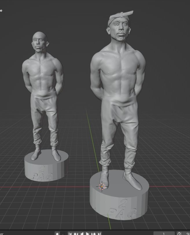 Tupac Shakur 3D print model_19