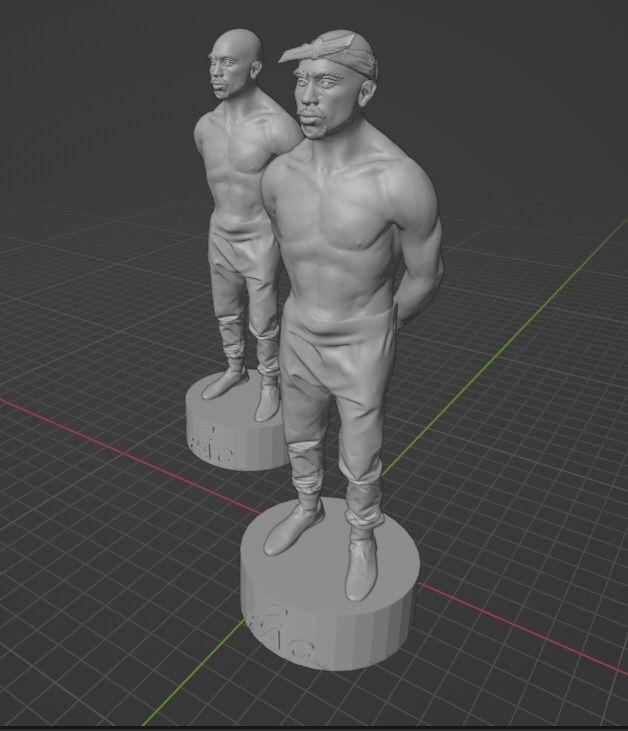 Tupac Shakur 3D print model_1