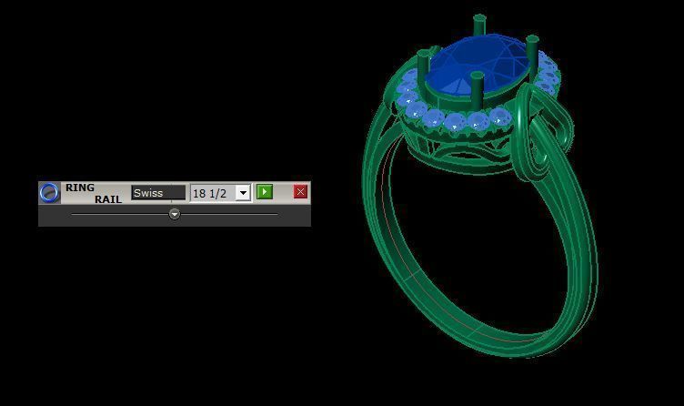 ruby ring 3D print model_14