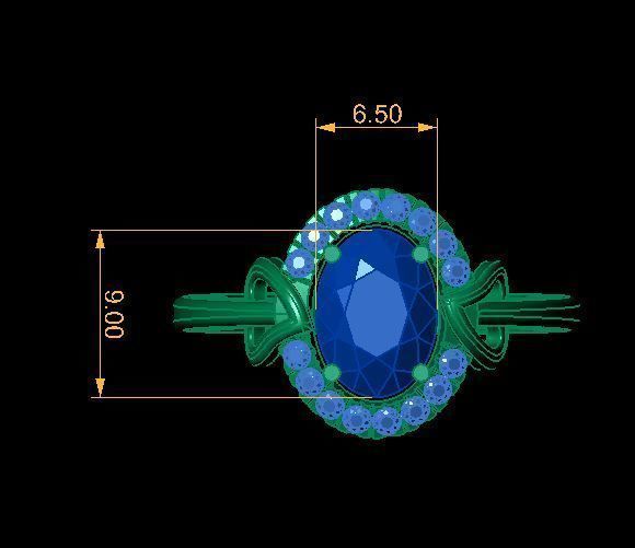 ruby ring 3D print model_16