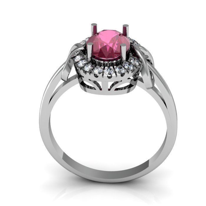 ruby ring 3D print model_7