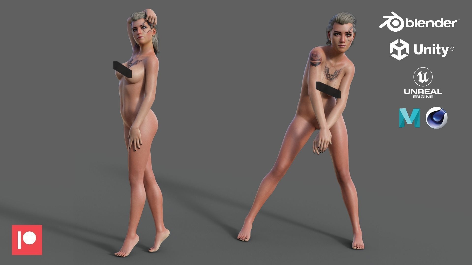 Meredith Stout  - Game Ready Low-poly 3D model_7
