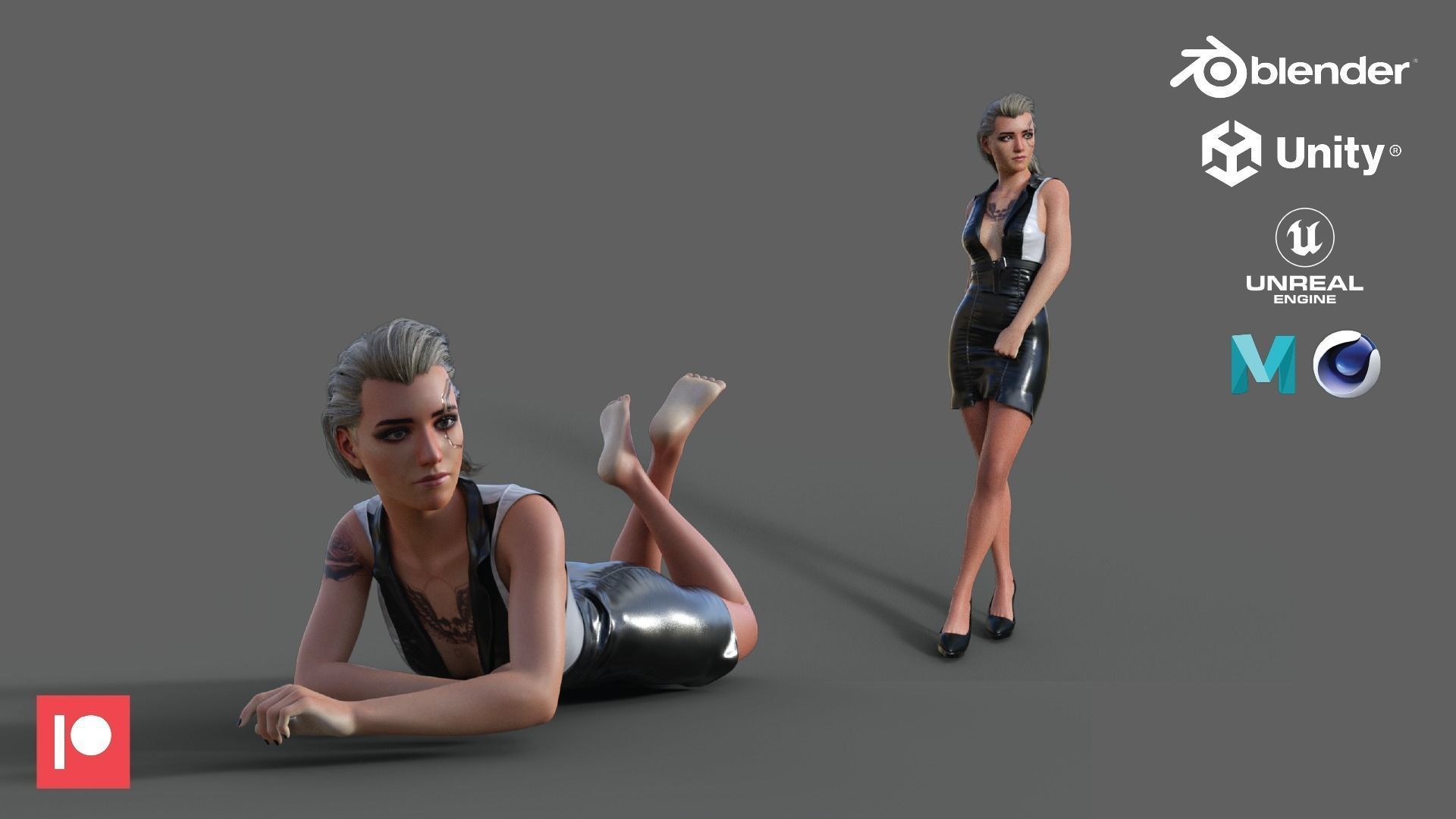 Meredith Stout  - Game Ready Low-poly 3D model_5