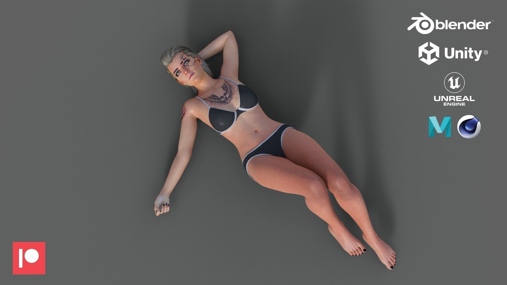 Meredith Stout  - Game Ready Low-poly 3D model_6