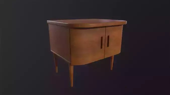 Old furniture 3D Model Low-poly 3D model