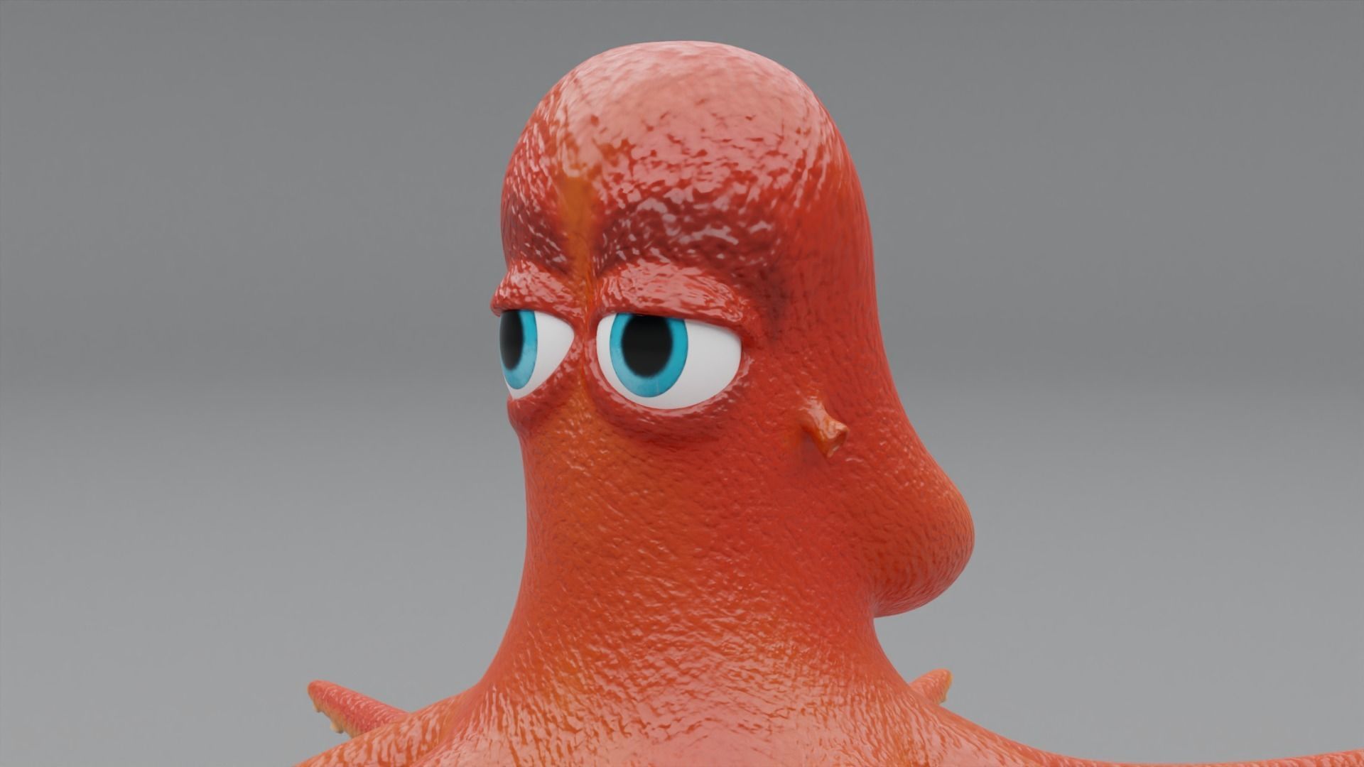 3D Octopus Cartoon Character 3D model_10