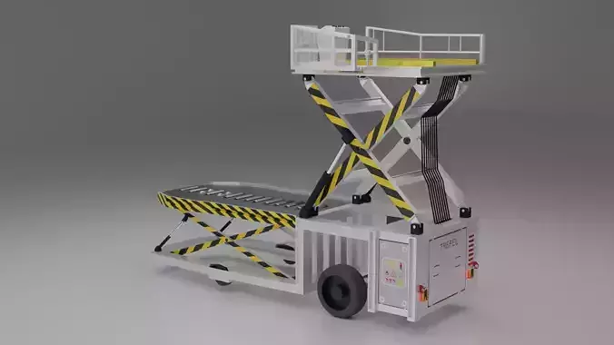 Cargo Loader Low-poly 3D model