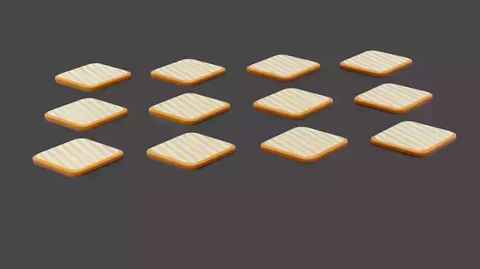 Fallguys  Floating Platforms Free 3D model