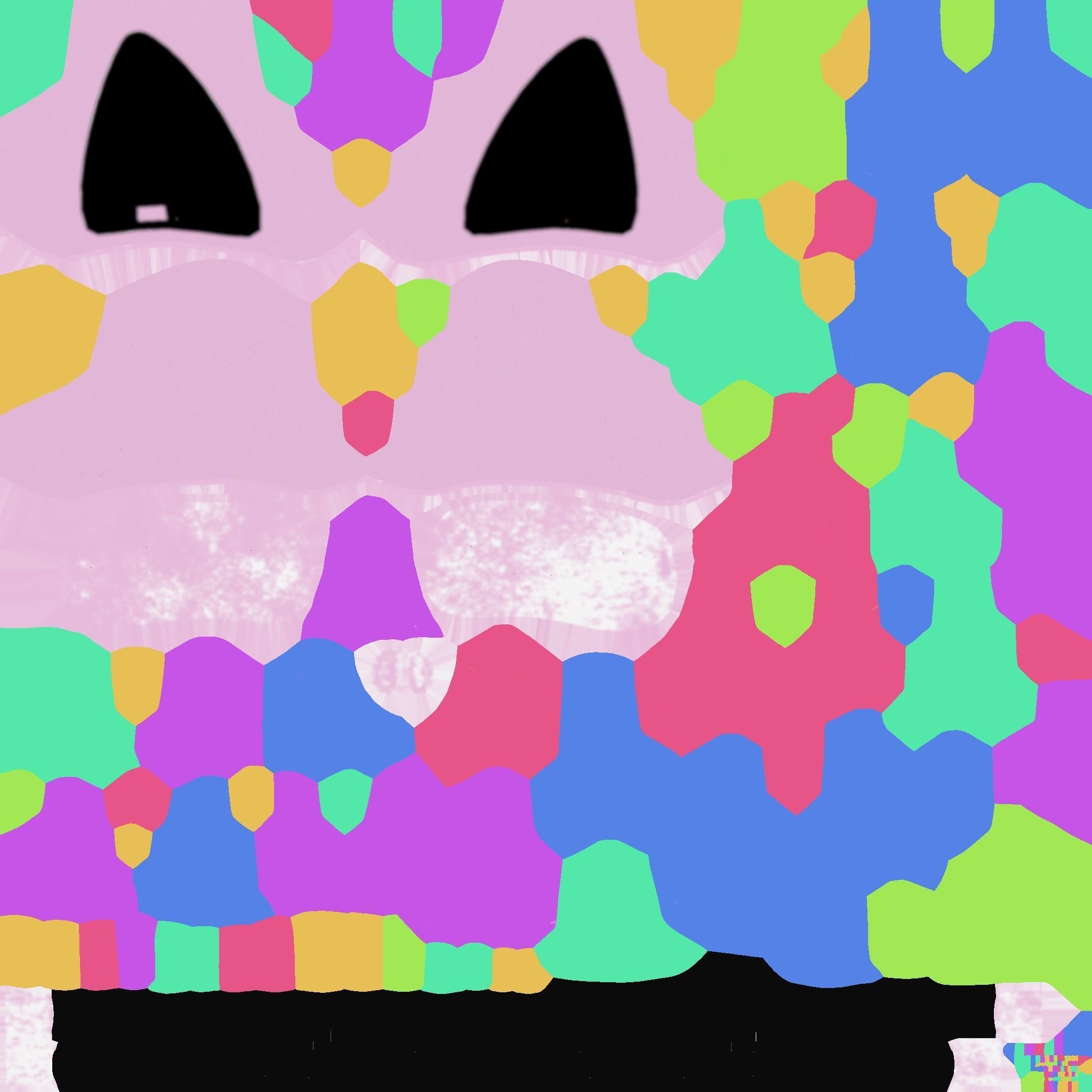 Furry Ears Tiara A09 Colored - Headband Character Design Low-poly 3D model_19