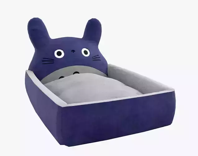 Ghibli Style Kid Bed Child Bed Baby Bed Dark-Blue