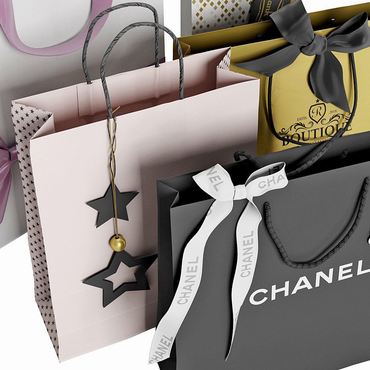 Paper bag 10 3D model_3