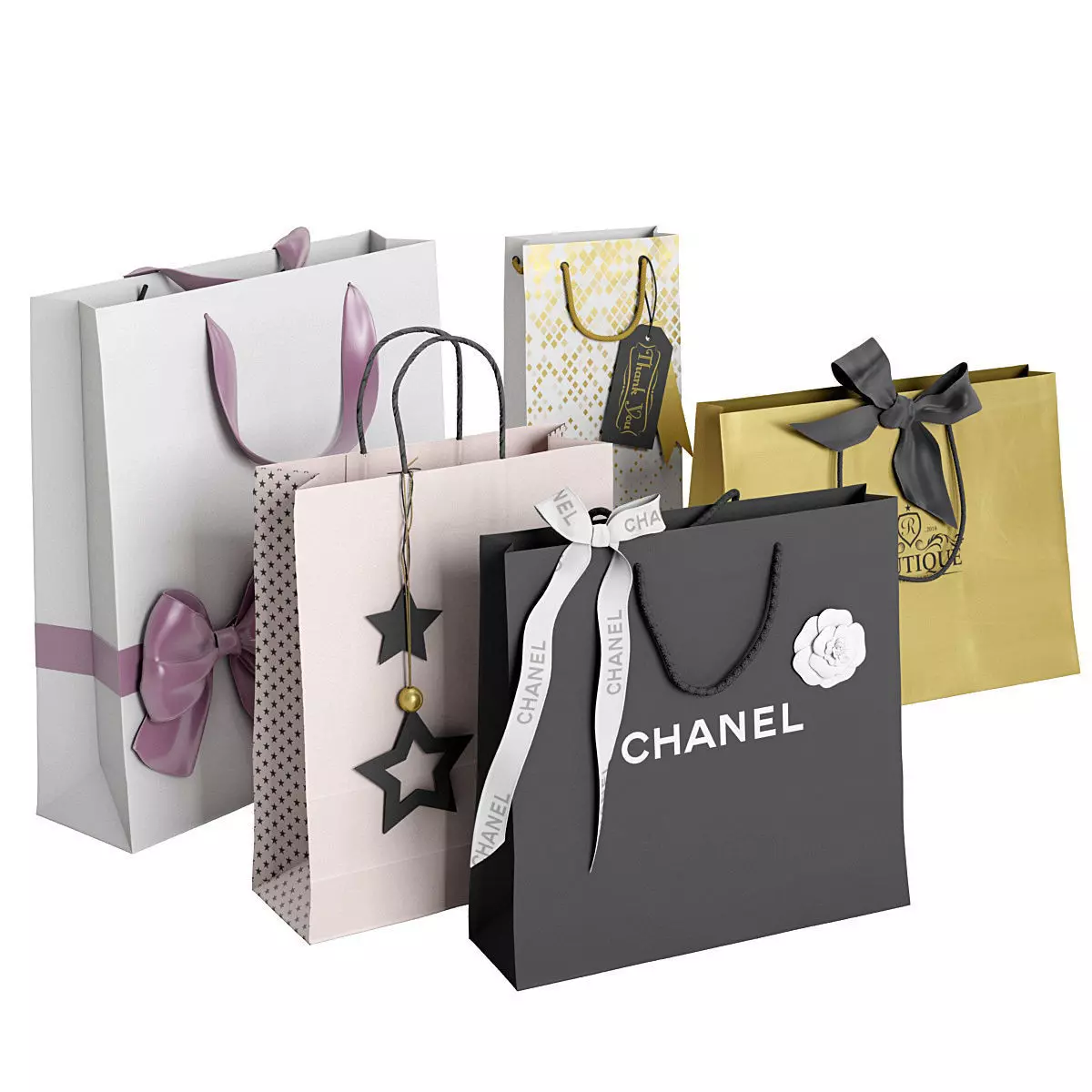 Paper bag 10 3D model_0