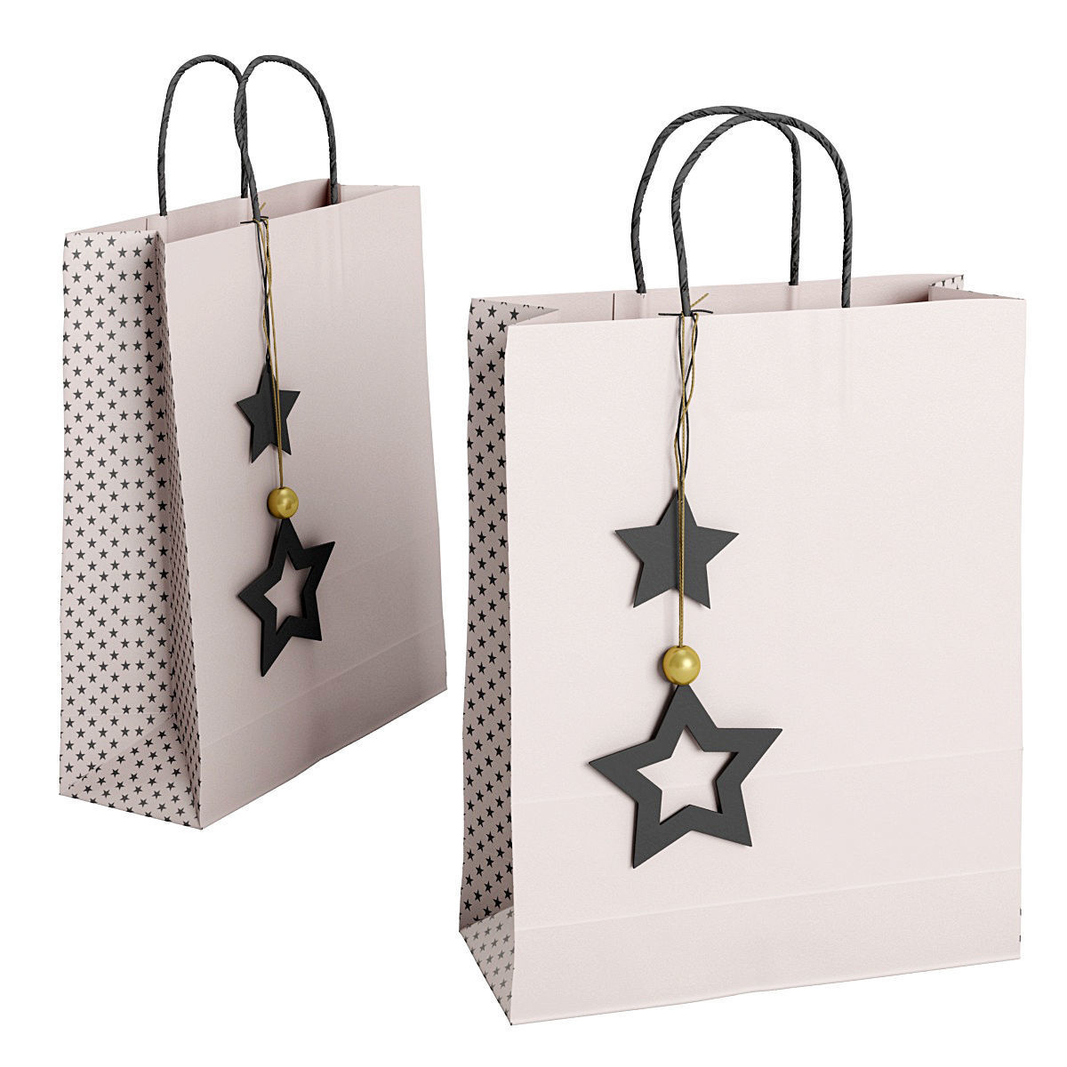 Paper bag 10 3D model_6